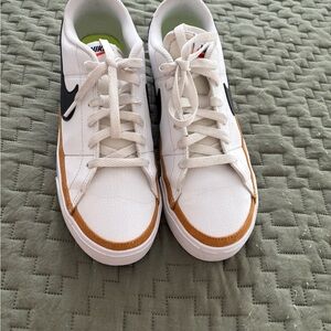 Nike White and Brown Sneakers